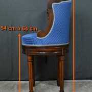 Louis XVI Style Beech Swivel Harpist Chair – Early 20th Century