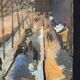 Geneviève chapront, snow boulevard saint-germain, signed oil on canvas