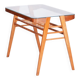 Mid-Century Console Table in Oak, Glass, Czech, 1950s