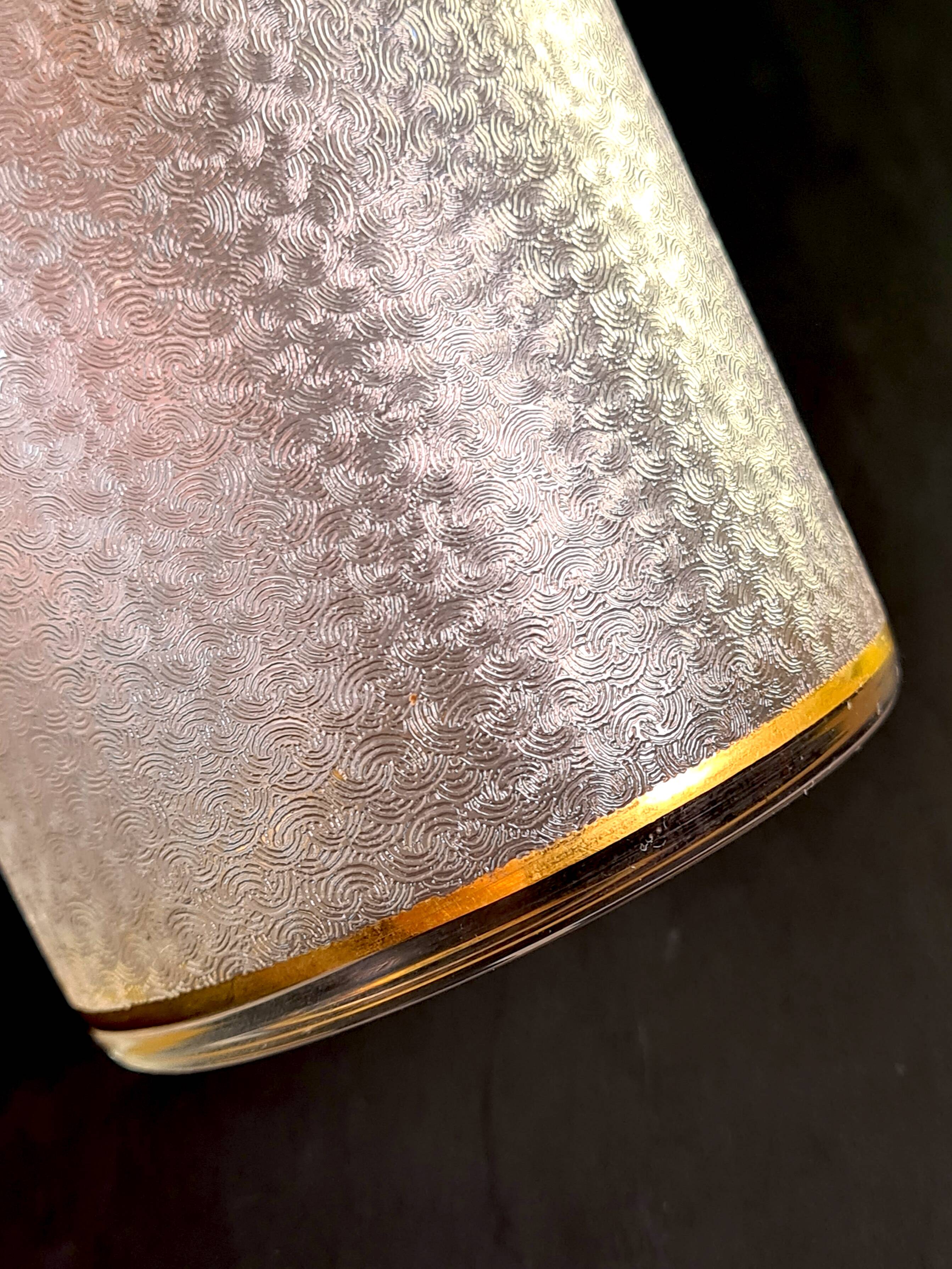 Napoleon III frosted crystal toilet set by Saint Louis