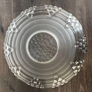 Vintage Art Deco pressed glass plate