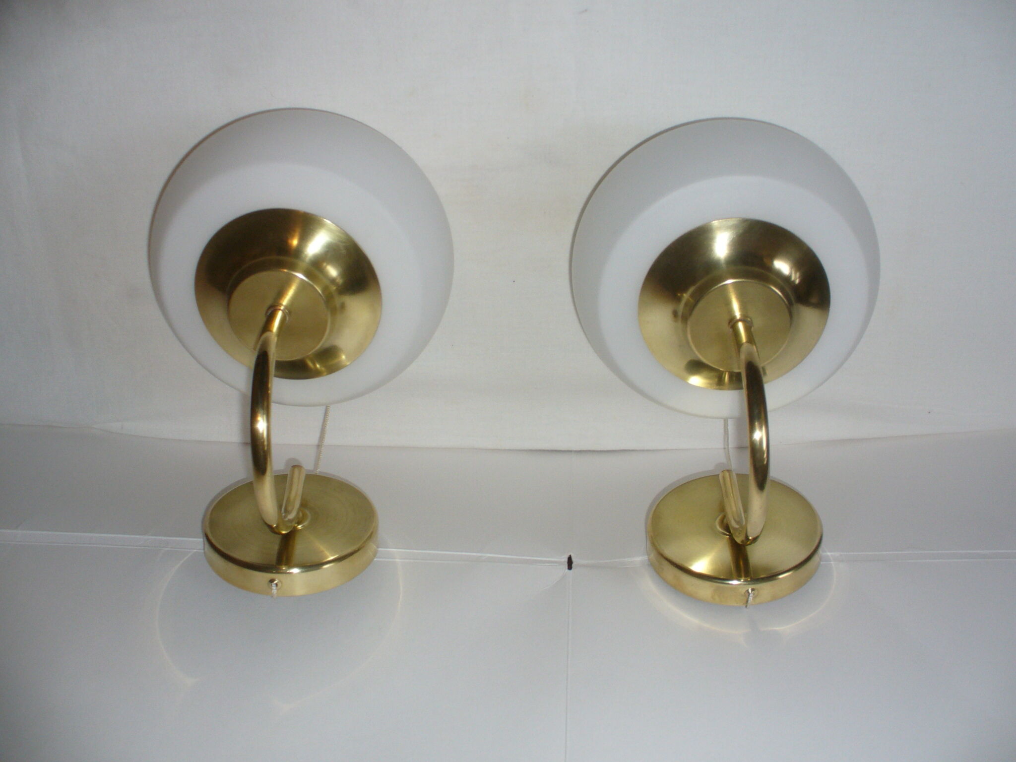 Pair of pull-out wall lamps from the 70s