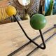 Wall coat rack with vintage balls