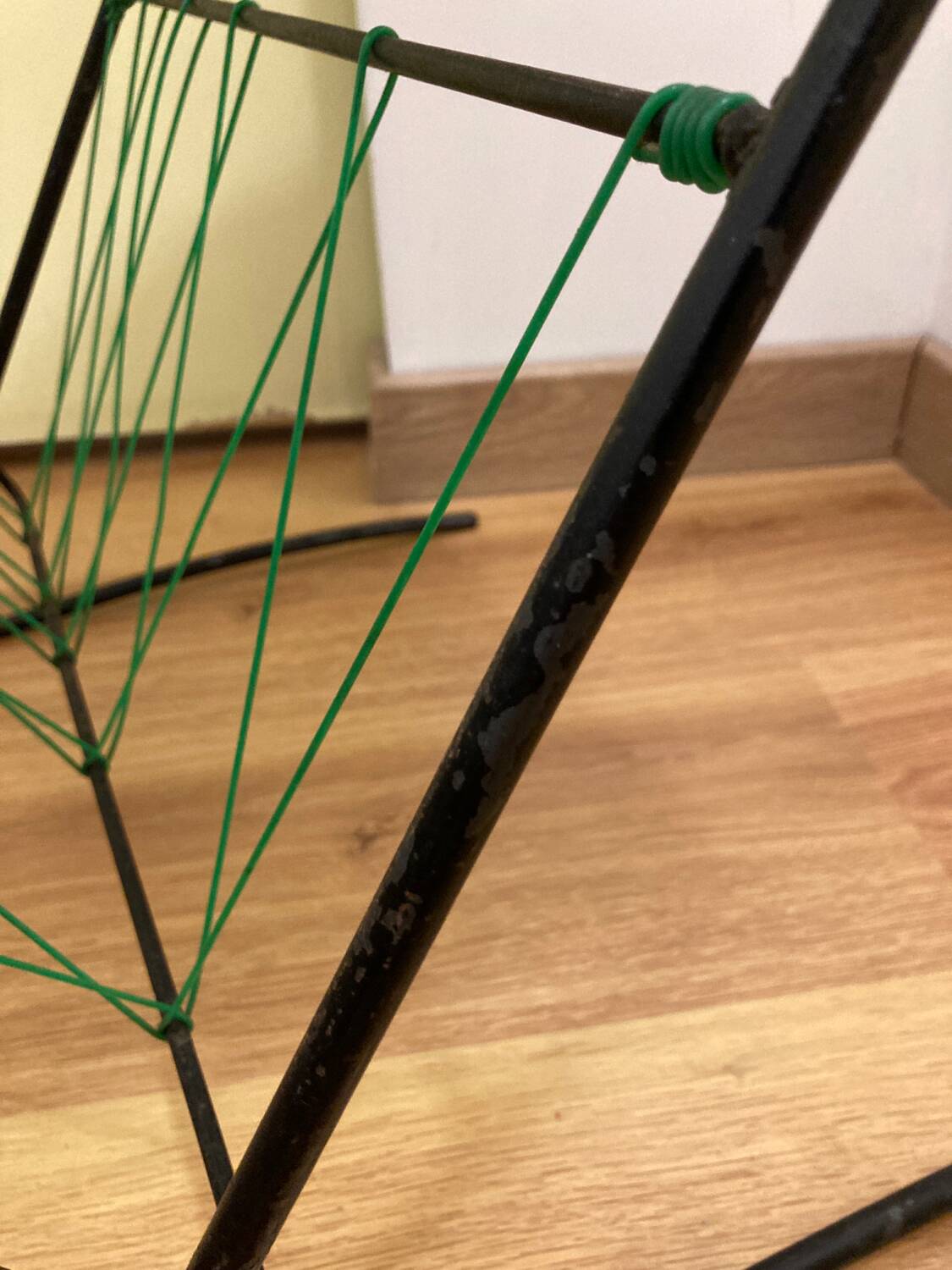 Desserte scoubidou années 50-60 turquoise