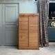 Oak filing cabinet with curtains (renovated)