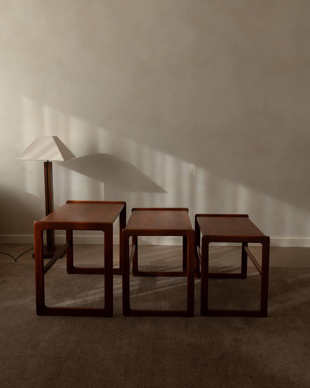 Teak nesting tables - set of 3 - Arne Hovmand-Olsen for Mogens Kold
