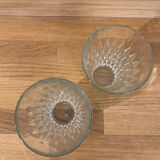 Verres Vereco en verre ciselé