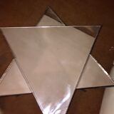 Mirror table triangle/star shape wrought iron unique model