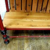 Table fer et bois meuble de metier
