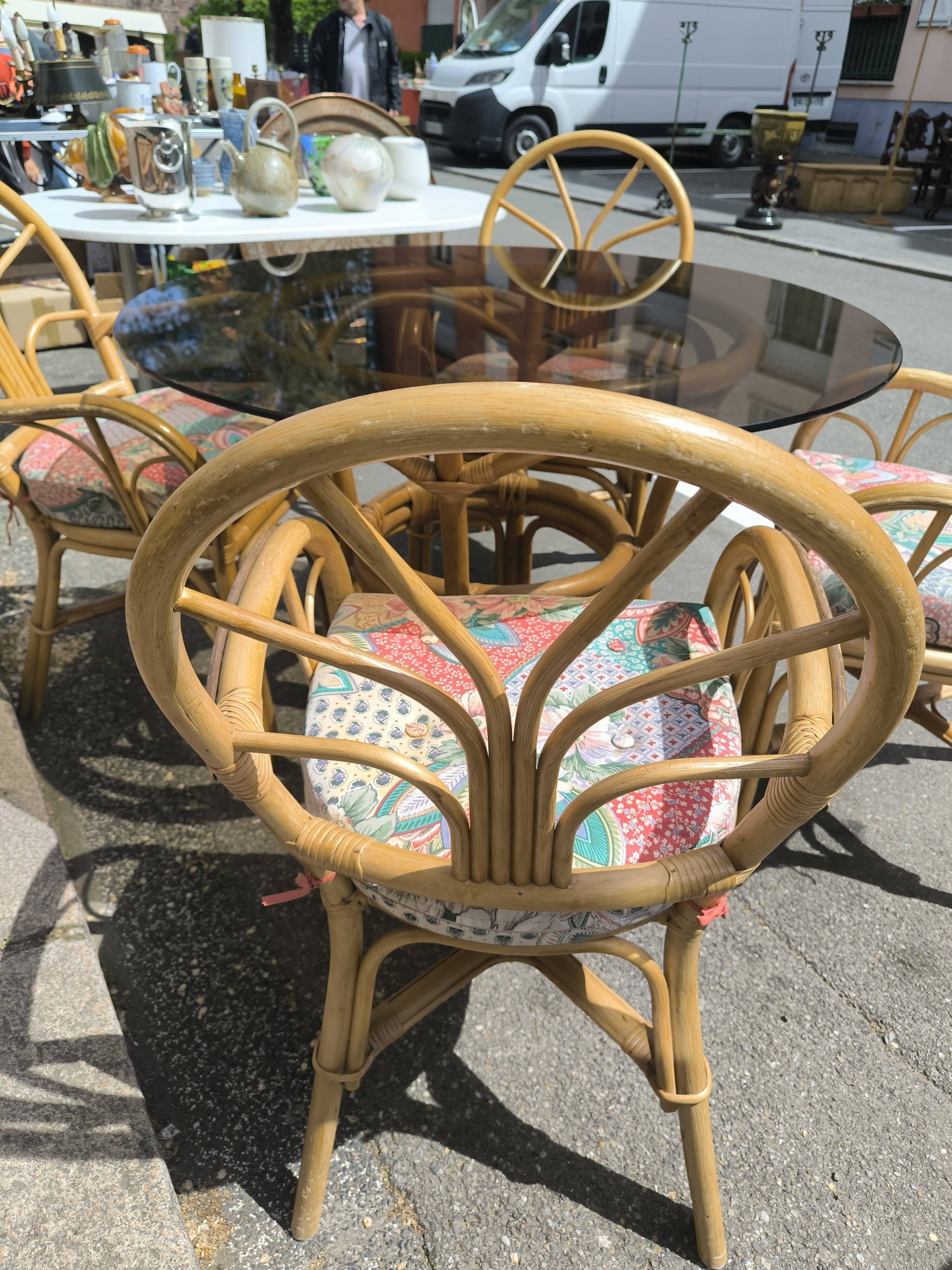 Rattan lounge set