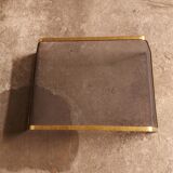 Chimney fire screen, vintage brass