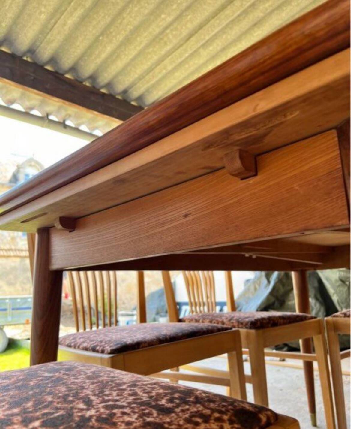 Vintage Scandinavian wooden table