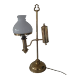 Brass desk globe lamp