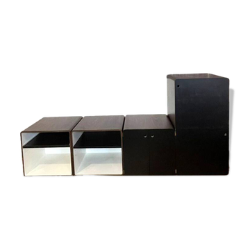 Modular enfilade Space Age vintage 1970s – 4 modules