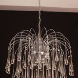 Lady Isabelle Murano Chandelier White Drops, 1980s