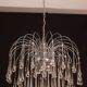 Lady Isabelle Murano Chandelier White Drops, 1980s