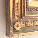 Hermann solbrig (1853-1942) painting, oil on panel, shepherdess and her troupe