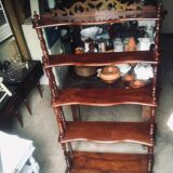 Napoleon III style shelf in mahogany color