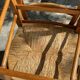 Set de 6 chaises en paille