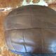 Pouf en cuir patchwork