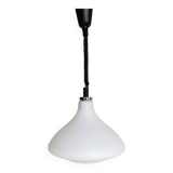 Vintage White Glass Pendant Lamp Ceiling Light Meblo Style Yugoslavia made