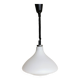 Vintage White Glass Pendant Lamp Ceiling Light Meblo Style Yugoslavia made