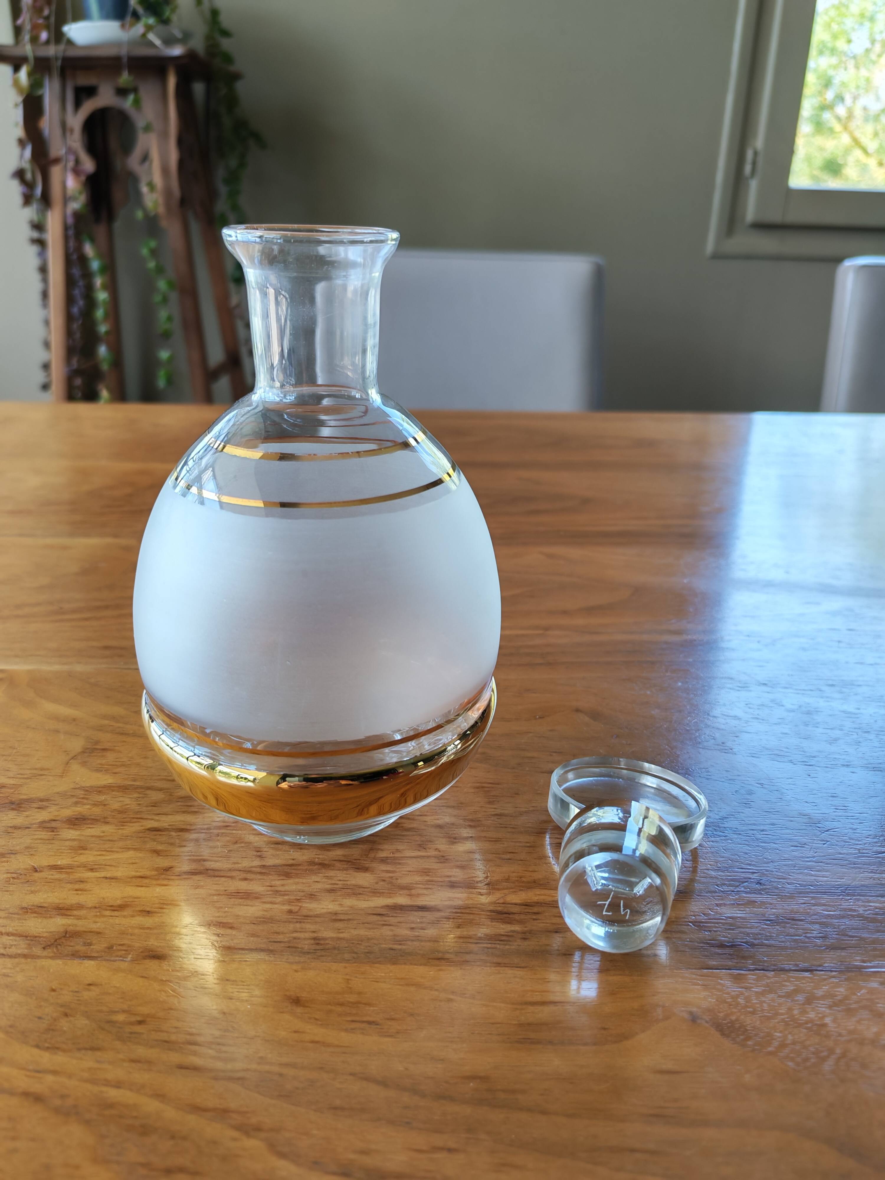 Art Deco glass carafe