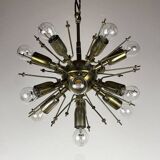 Large Sputnik flower pendant in Murano by Paolo Venini for Veart, Italy, 1960s.