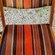 Set of 5 70s designer chairs in beech and orange and brown velvet Self éditeur