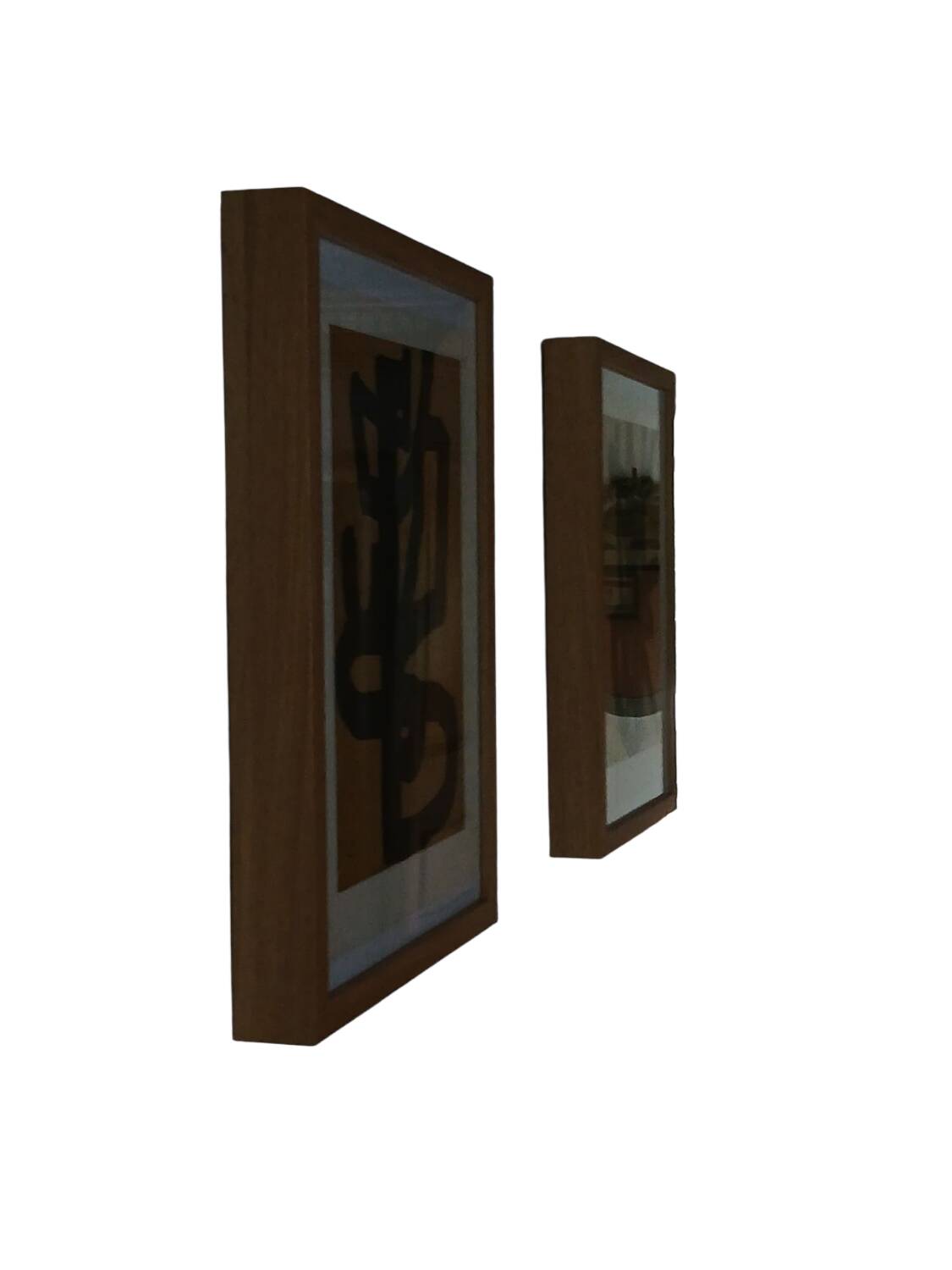 Pair of stone relief engravings
