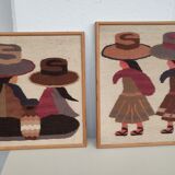 Vintage painting tapestries