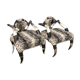 Ensemble de 2 fauteuils ethniques en cornes de buffles
