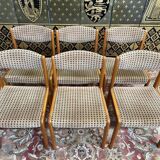 Set of 6 Baumann chairs 1970