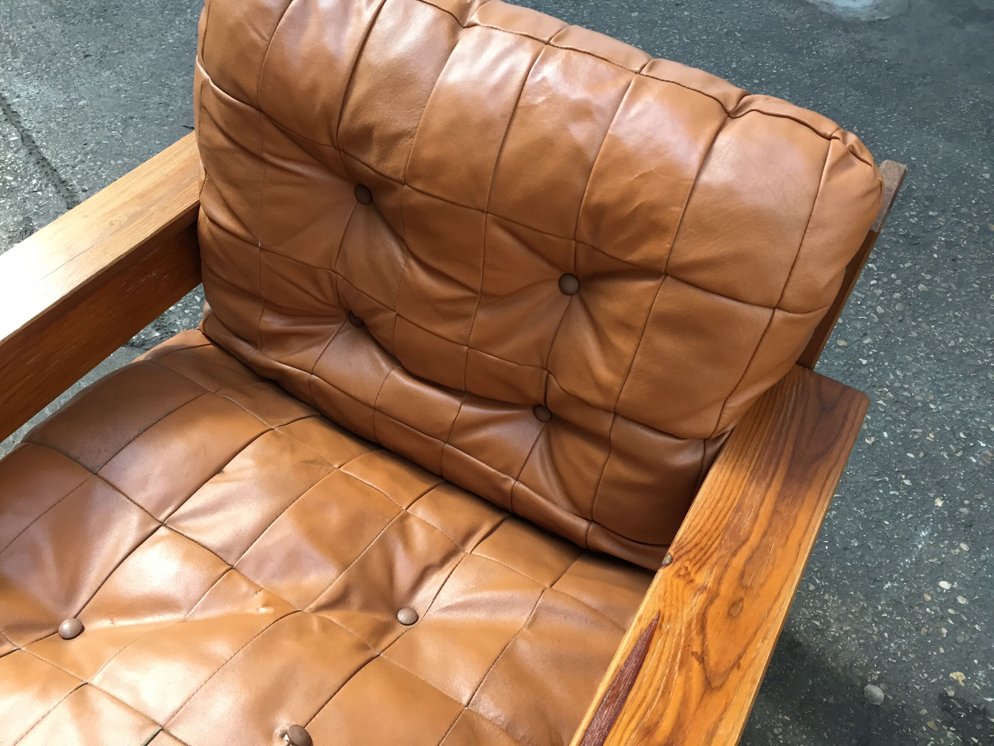 Scandinavian armchair in vintage pine