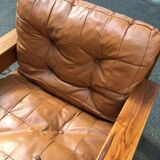 Scandinavian armchair in vintage pine