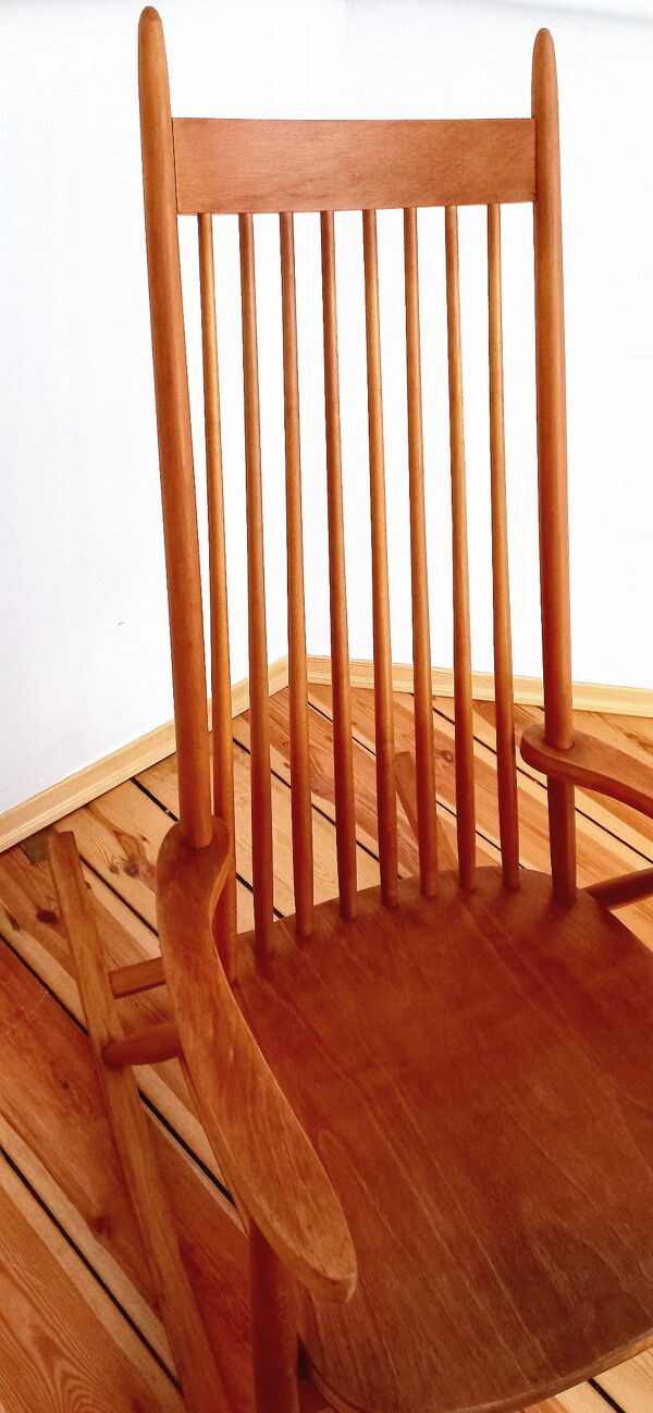 Rocking chair Holesov, Tchécoslovaquie 60s, Vintage, Rétro