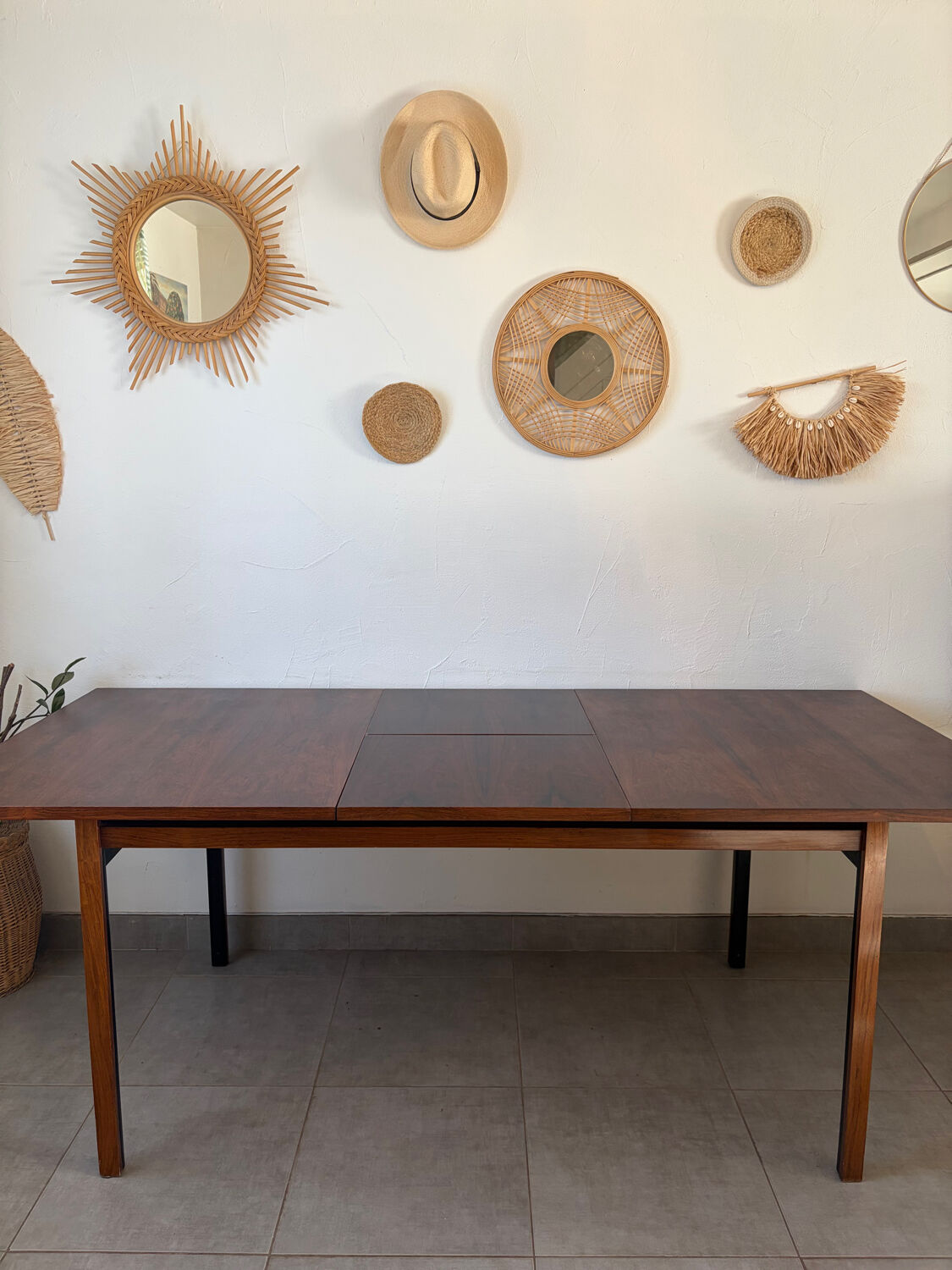 Vintage designer extendable table