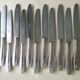 Box of 12 table knives in monocoque stainless steel Comargent