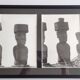 Vintage framed silver prints, Moais of Easter Island, ethnological mission from 1970