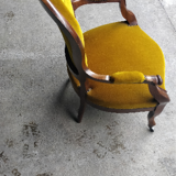 Two "victorien" style chairs