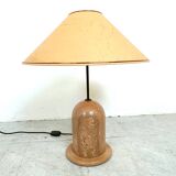 Vintage travertine table lamp, 1970s