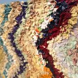 Moroccan carpet boucherouite zig zag