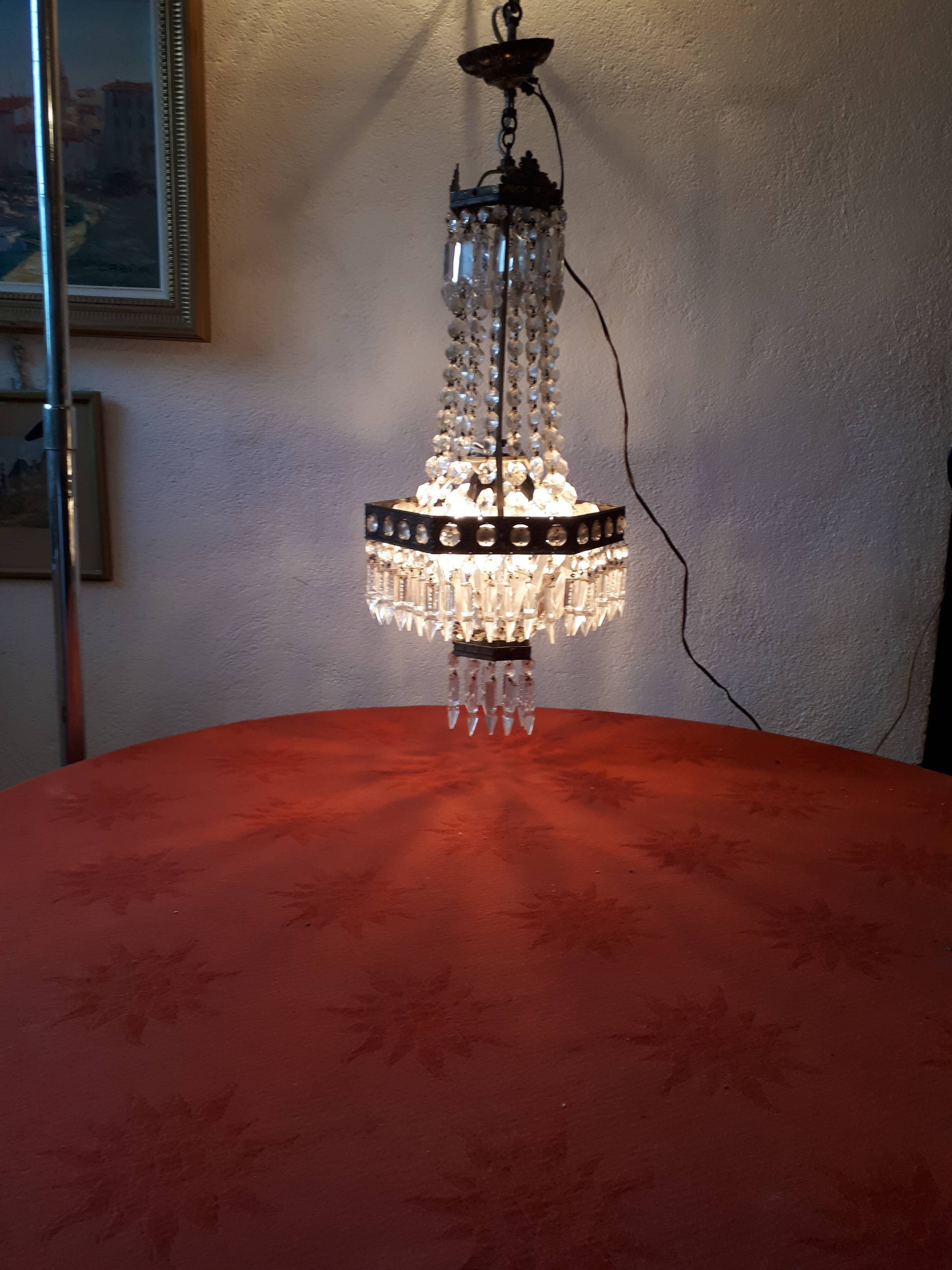 Hexagonal hot air balloon luster