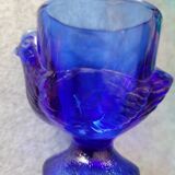 5 glass egg cups