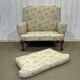 1930s English Chippendale walnut sofa