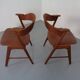 Teak dining chairs in teak by Korup Stolefabrik, Denmark, 1960s, set of 2.