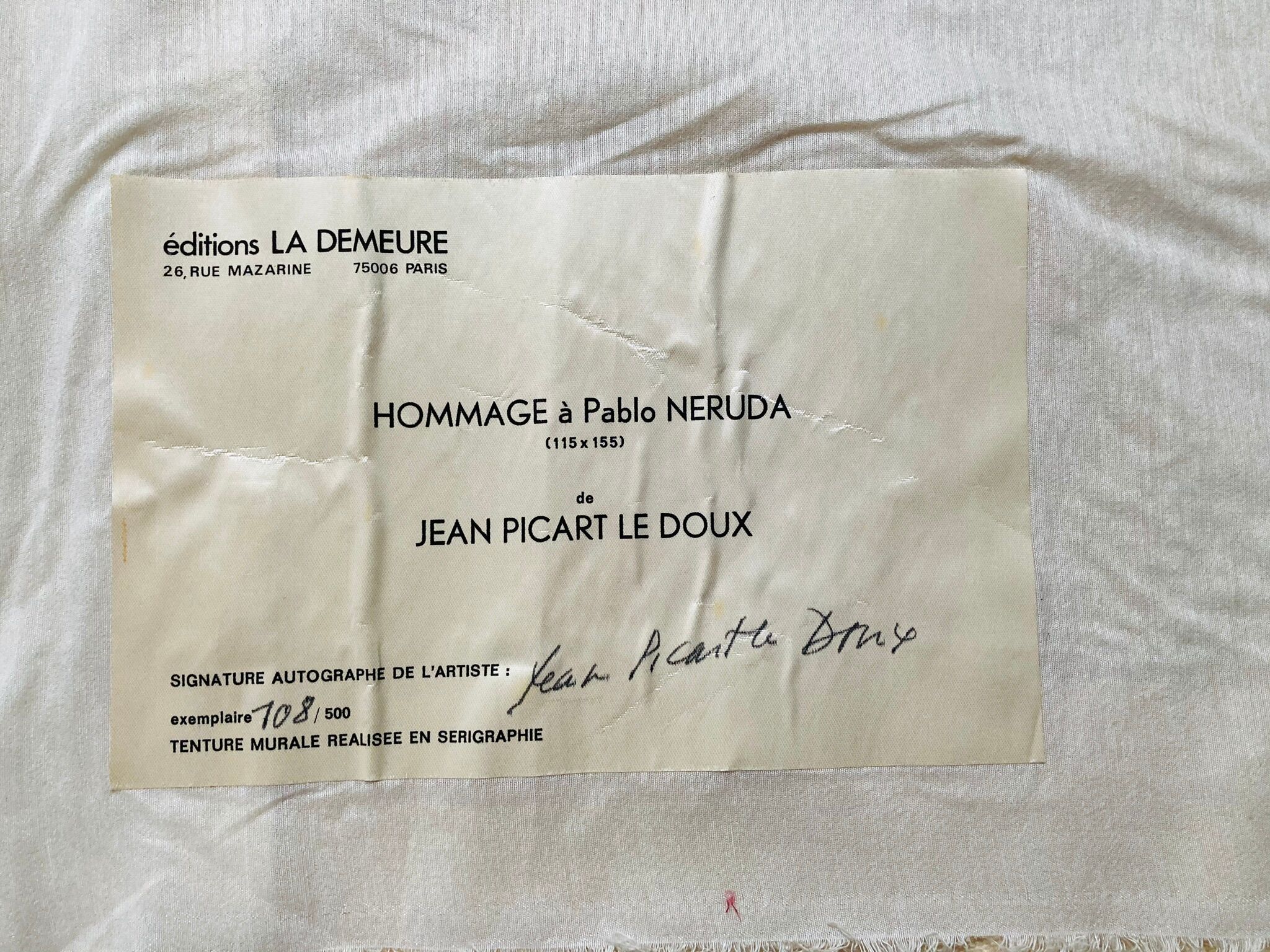 Tapestry Jean Picart le Doux