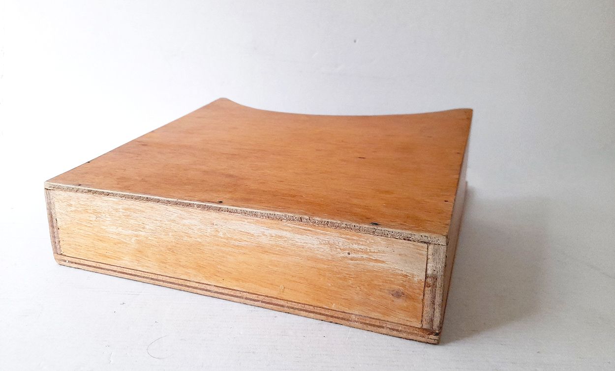 Wooden box for wall mounting, mail holder