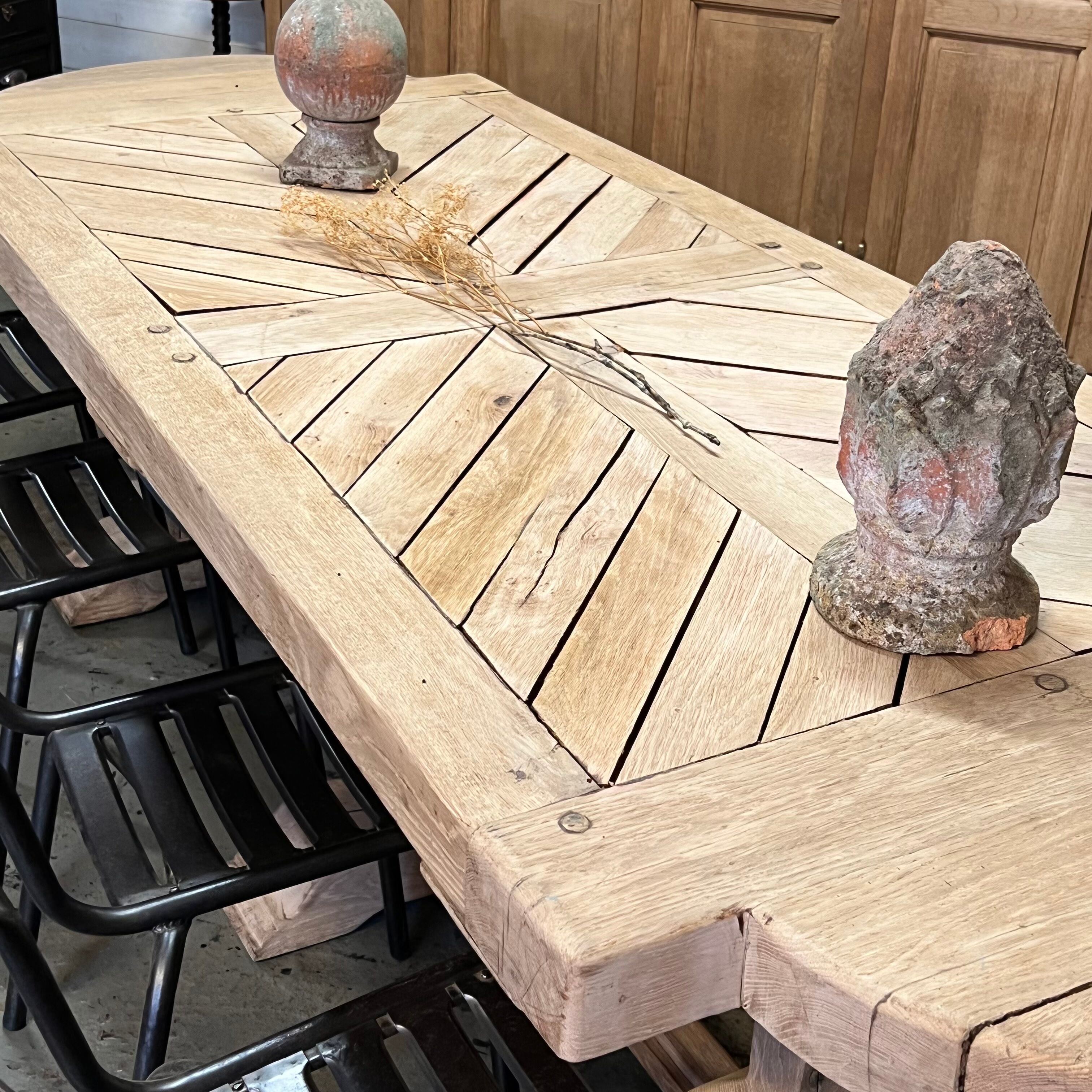 Table monastère en chêne massif