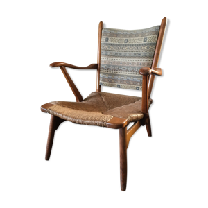 Chaise longue en noyer